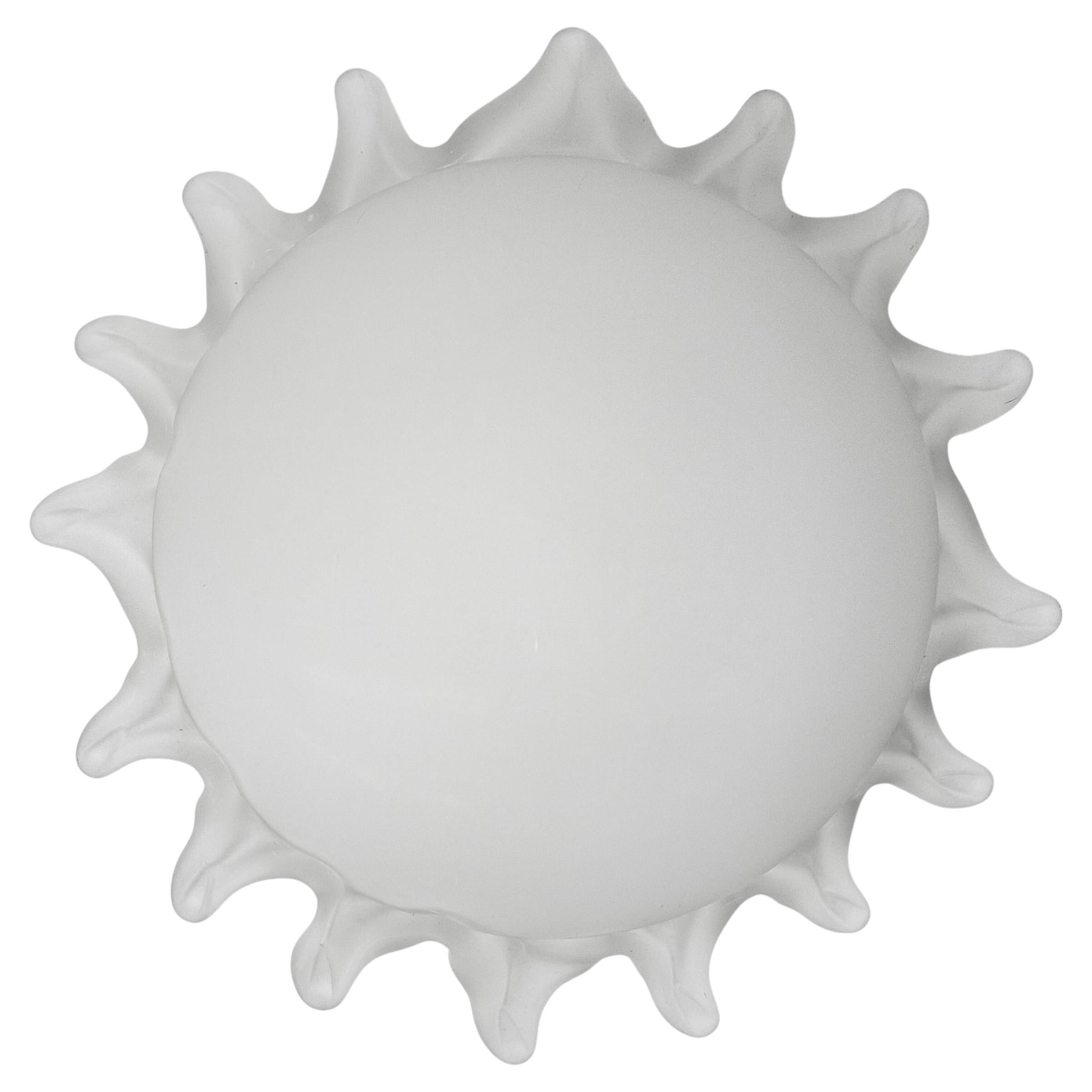Applique italienne en verre de Murano soleil , 1970 en vente
