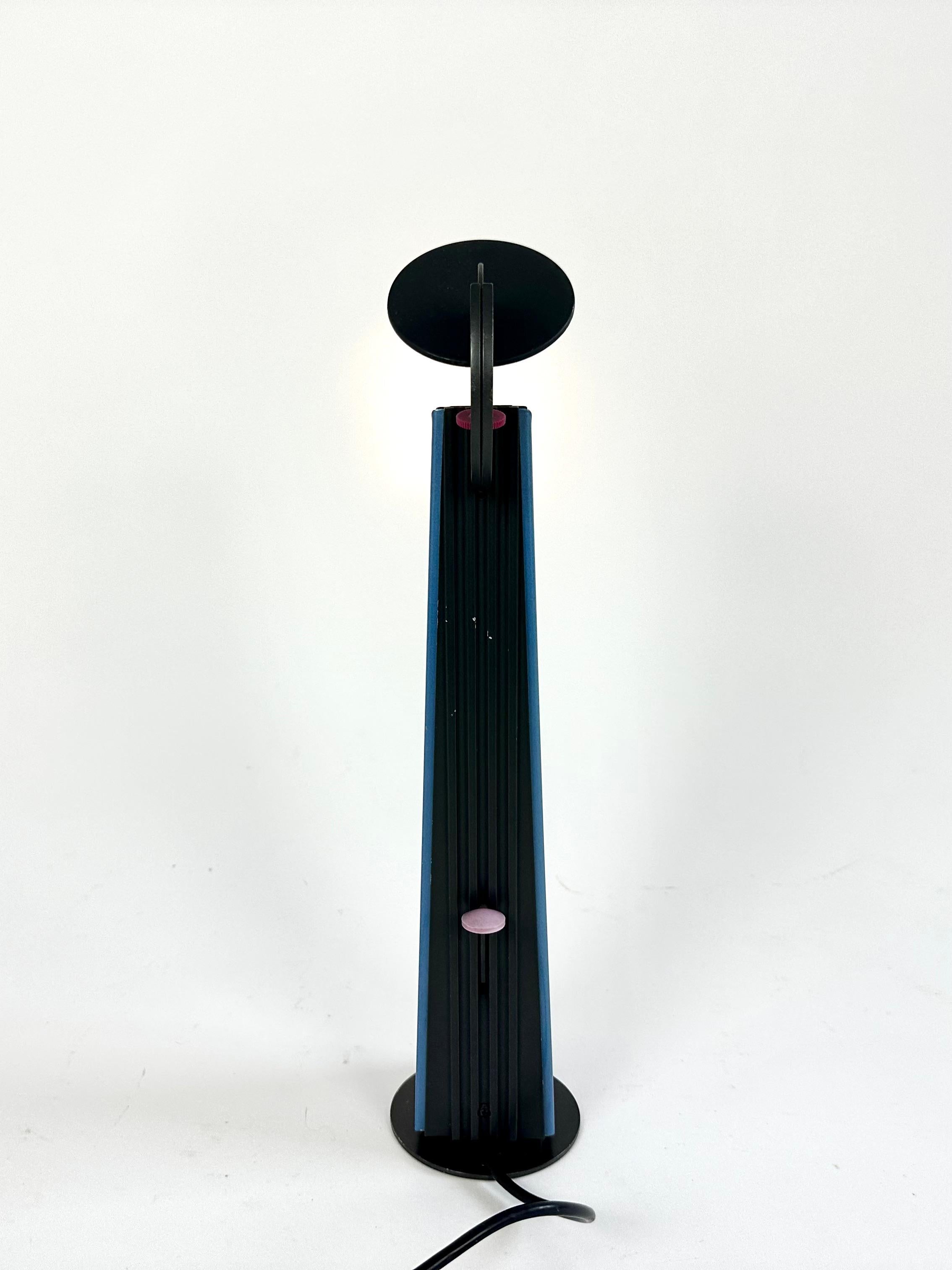 Aluminum Gibigiana desk lamp by Achille Castiglioni for Flos, Italy
