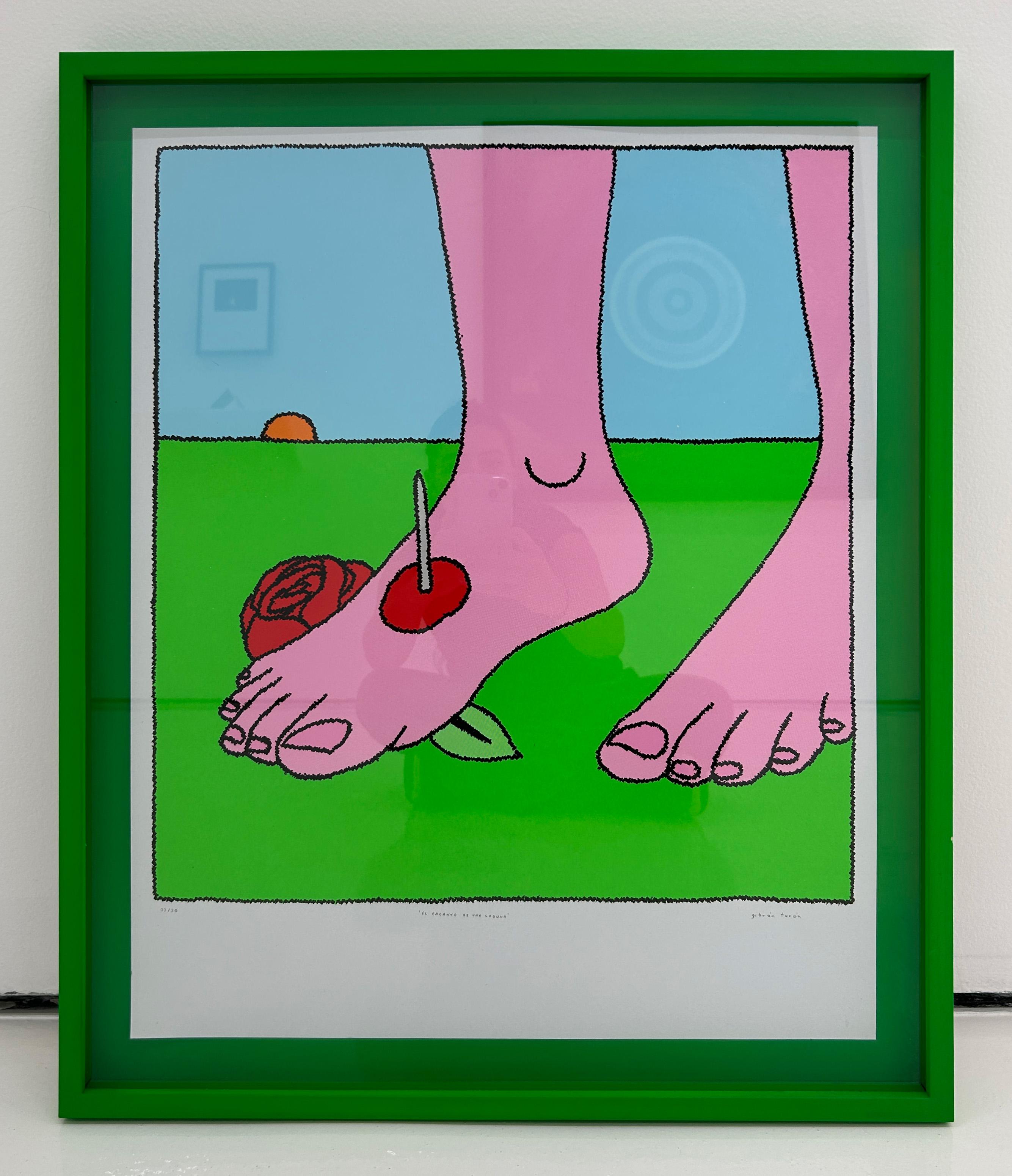 El encanto es una laguna - Pop Art Print by Gibrán Turón