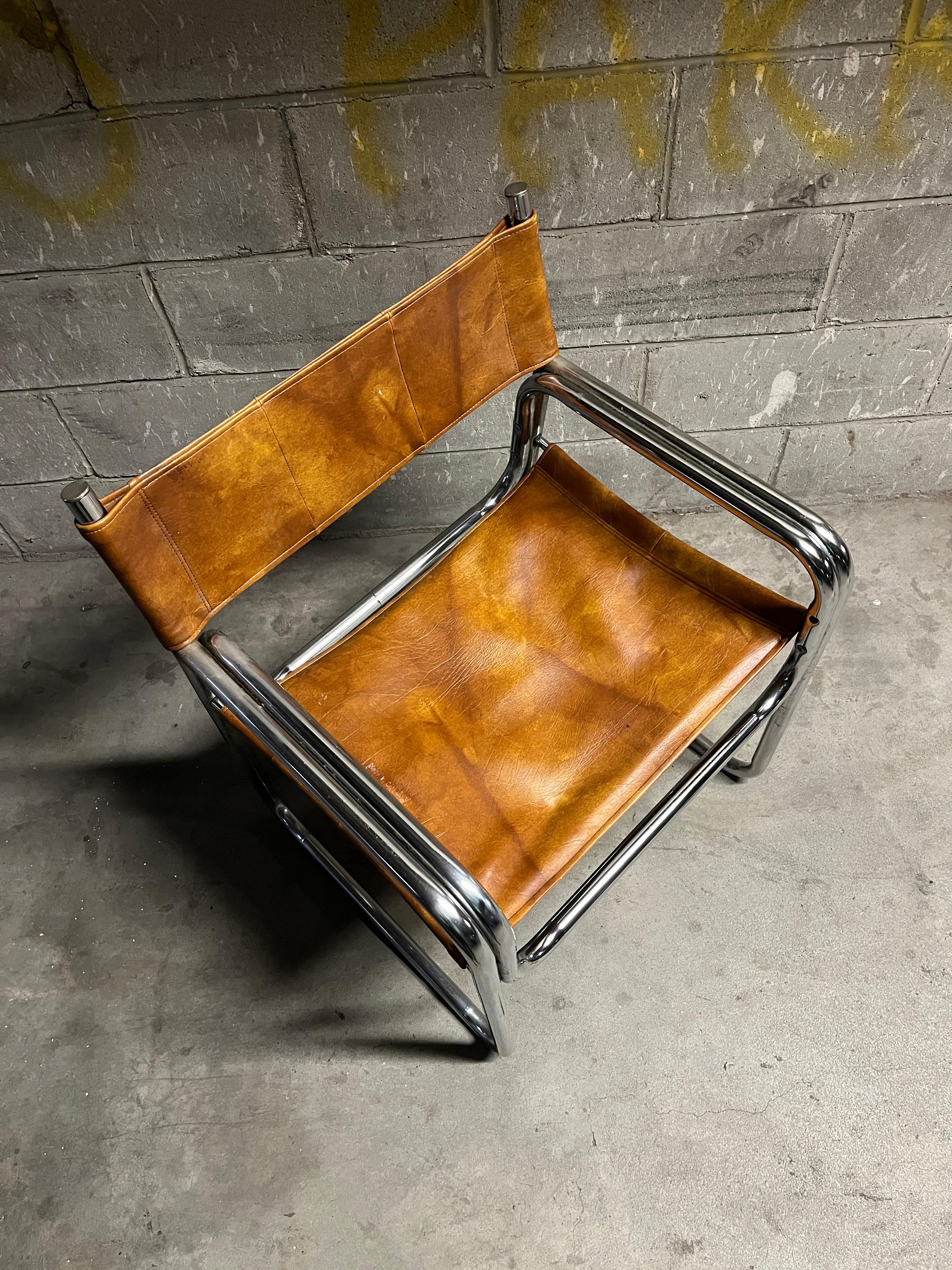 Gibson & Gibson International Sling Tubular Side Chair 1960s In condizioni buone in vendita a Brooklyn, NY
