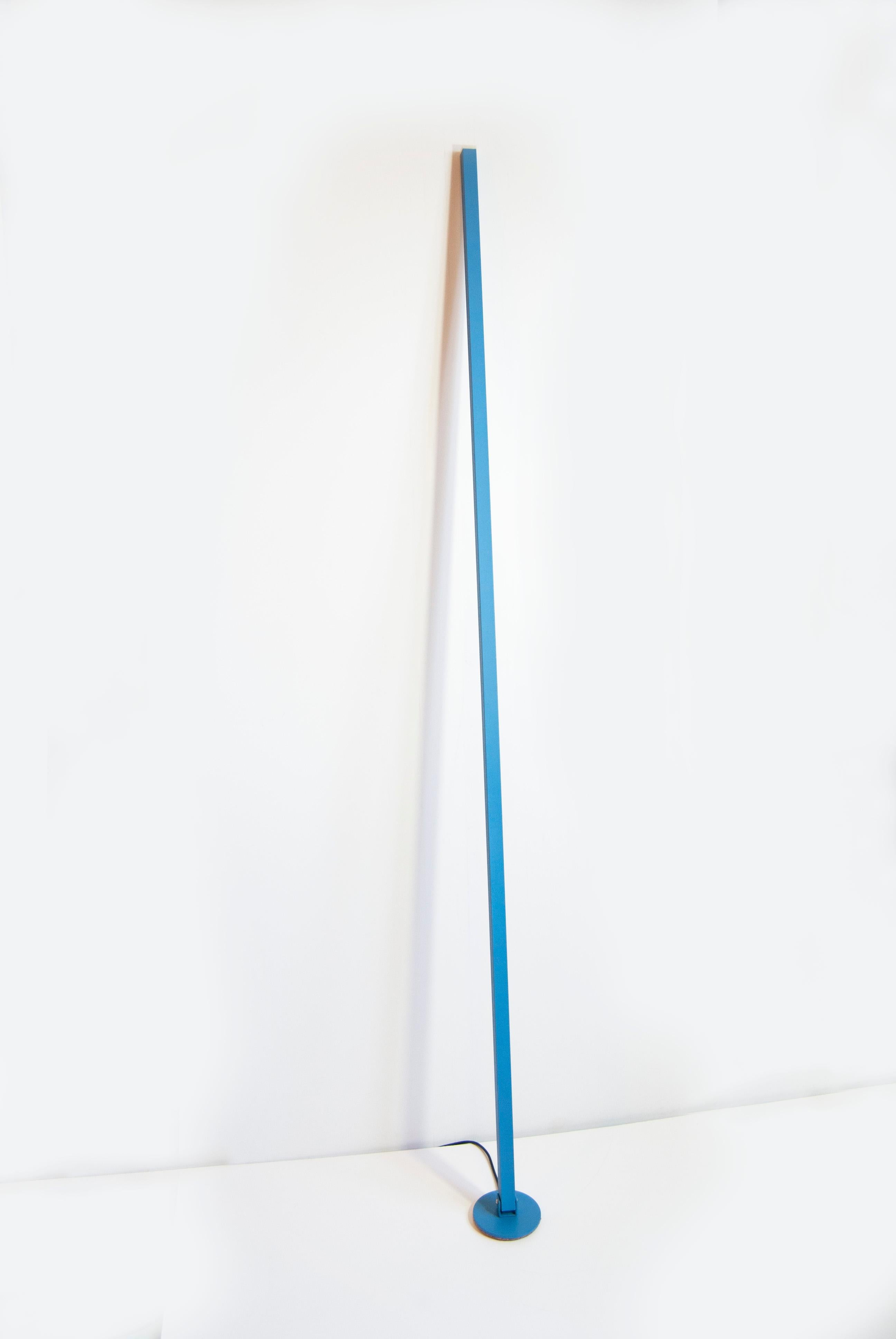 Gica Contra Floor Lamp Hand Made Minimalist Italian Design by Tommaso Cristofaro For Sale 1