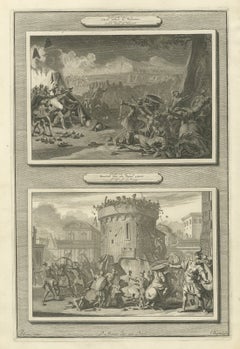 Gideon Defeats the Midianites and the Death of Abimelech, Mortier circa 1700
