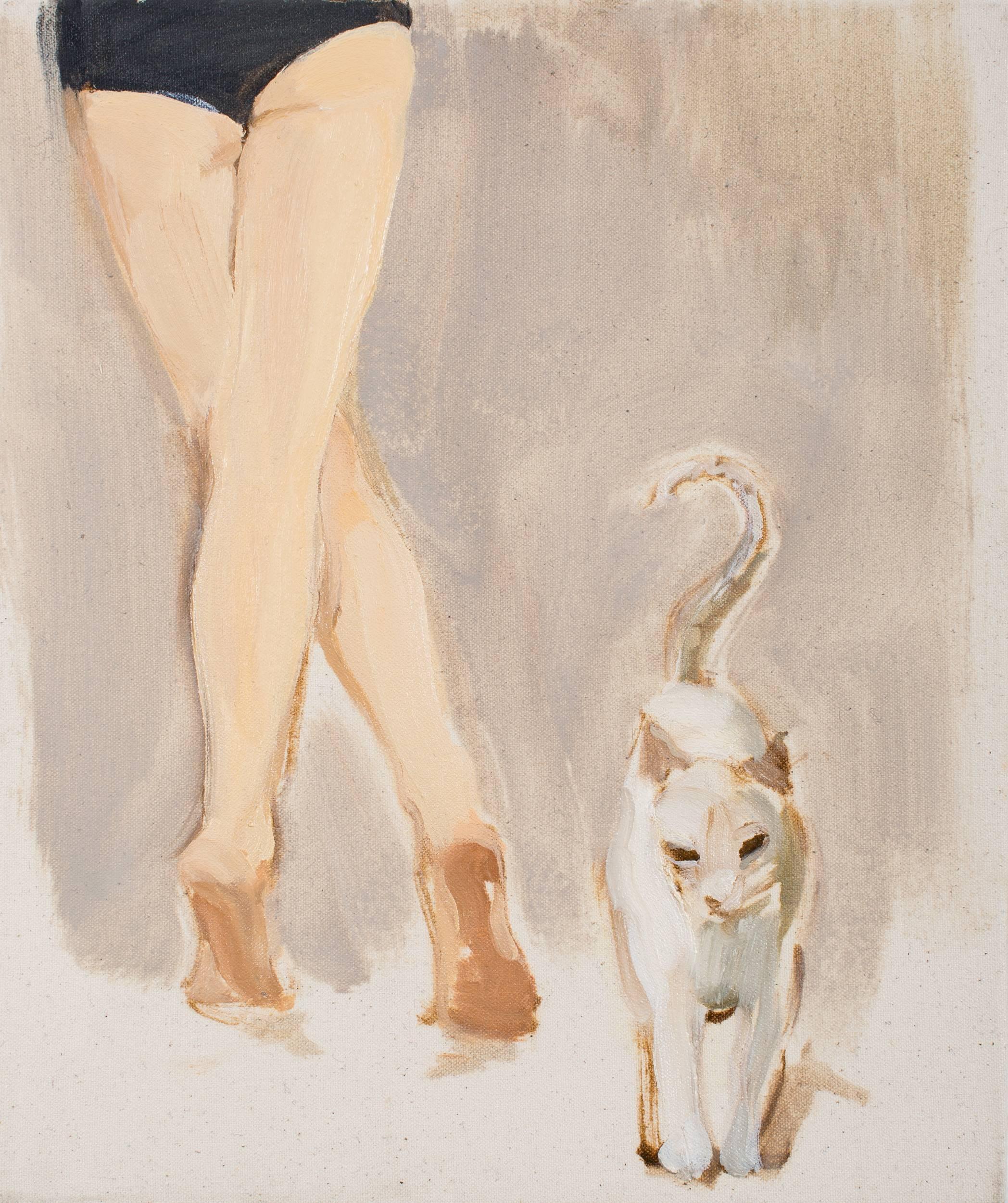 Gideon Rubin Figurative Painting - Queen of Cats