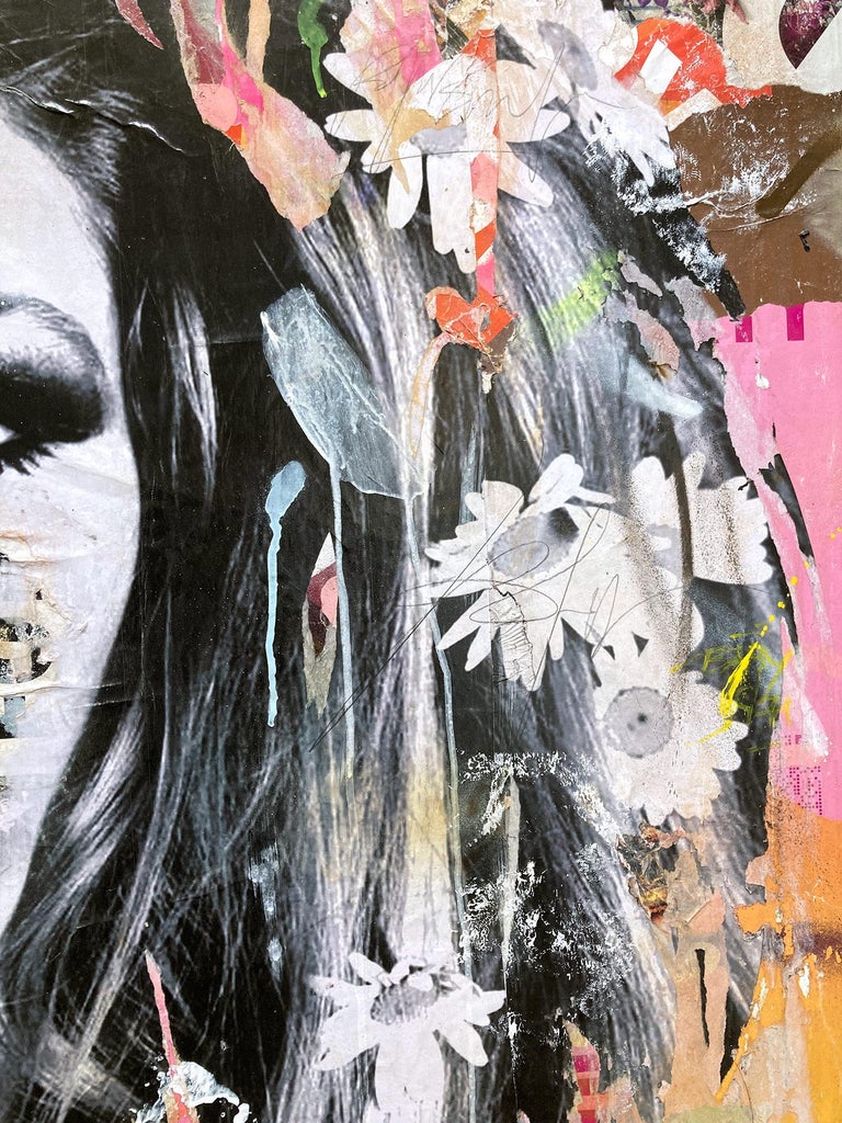 Art mural femme, art sur tole de maqullage volet, décor mural