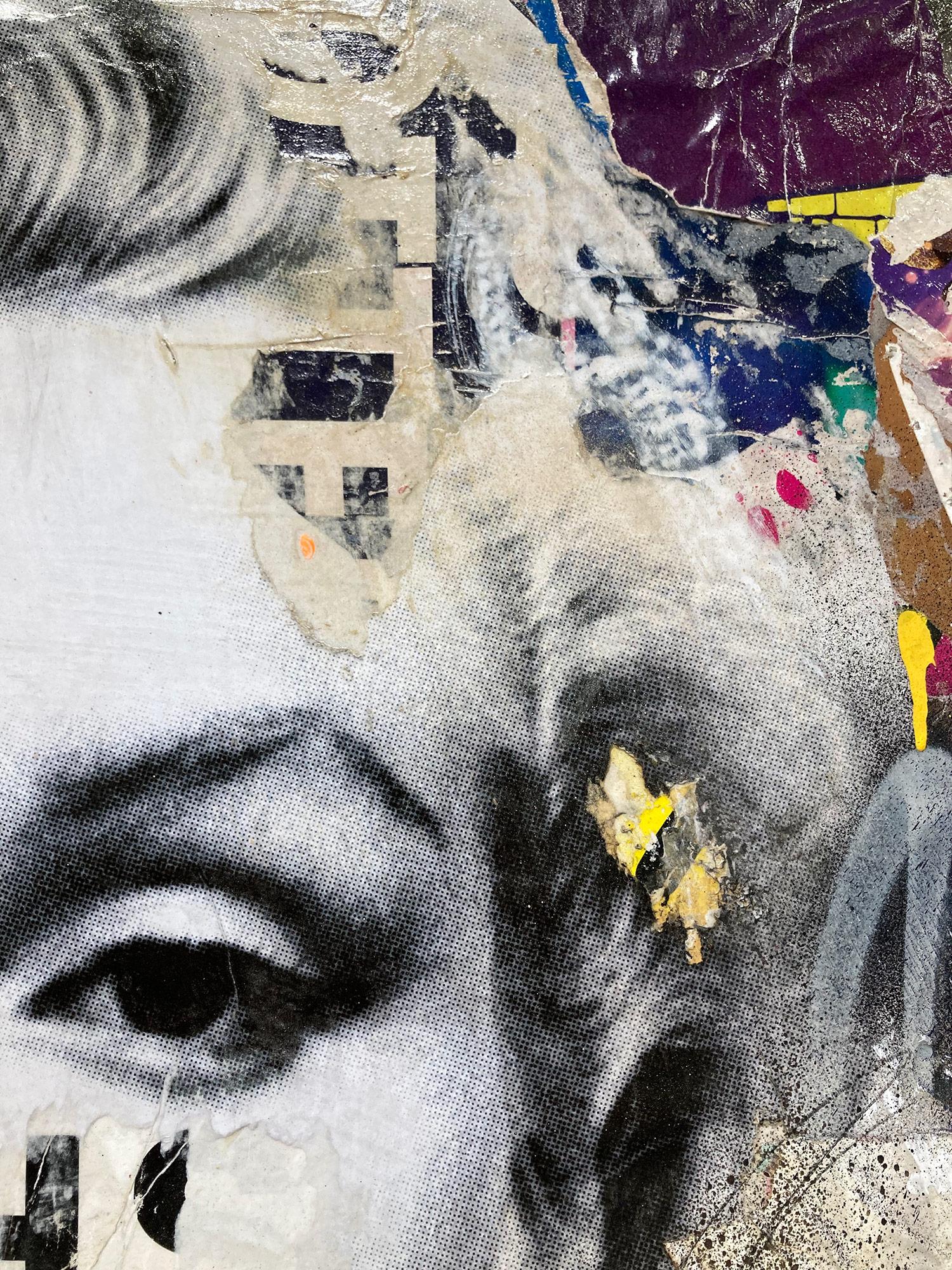 „I Defy Gravity“ Marilyn Monroe Porträt Pop Art Street Art Buntes Gemälde im Angebot 3