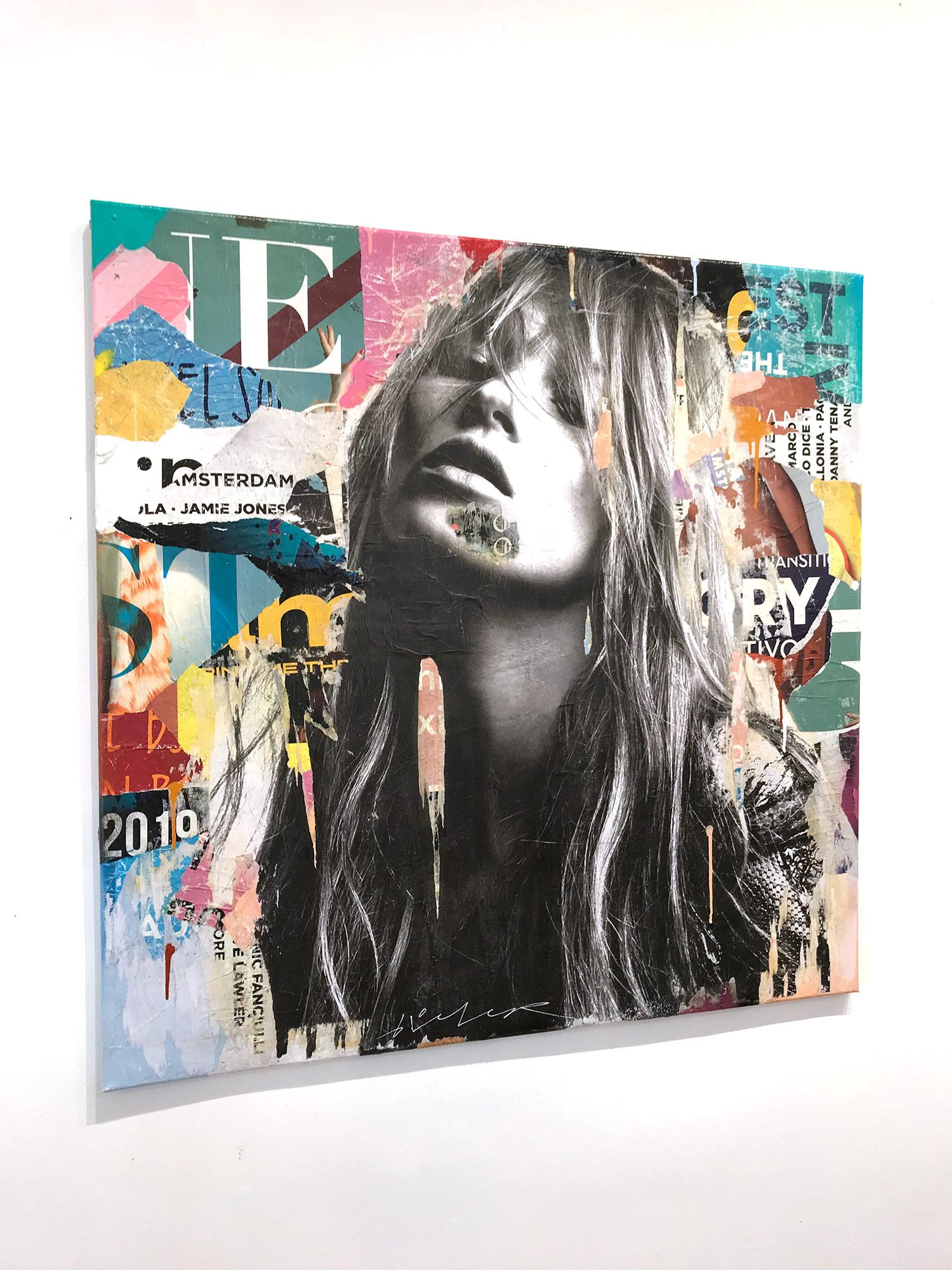 It's a Sin to Be Tired, Pop Art Portrait of Kate Moss 12