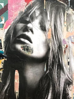 It's a Sin to Be Tired, Pop Art Portrait of Kate Moss