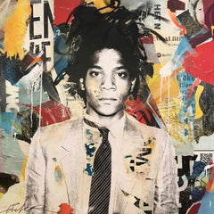 Peinture sur toile « Jean Michel », portrait de Basquiat, Pop Art Street Art