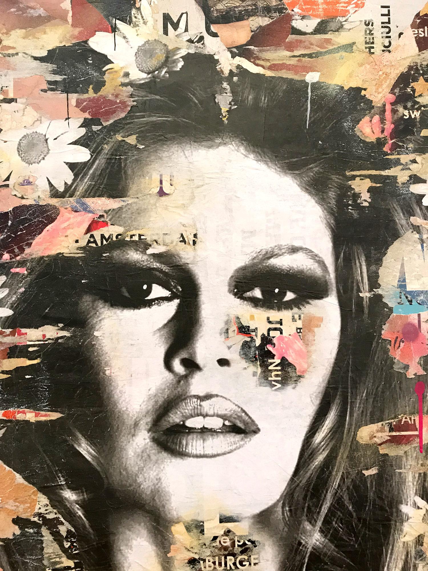 She’s Your Friend, Pop Art Portrait of Brigitte Bardot - Painting by Gieler