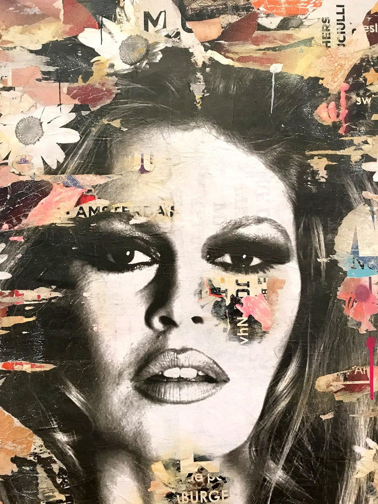 She’s Your Friend, Pop Art Portrait of Brigitte Bardot - Painting by Gieler