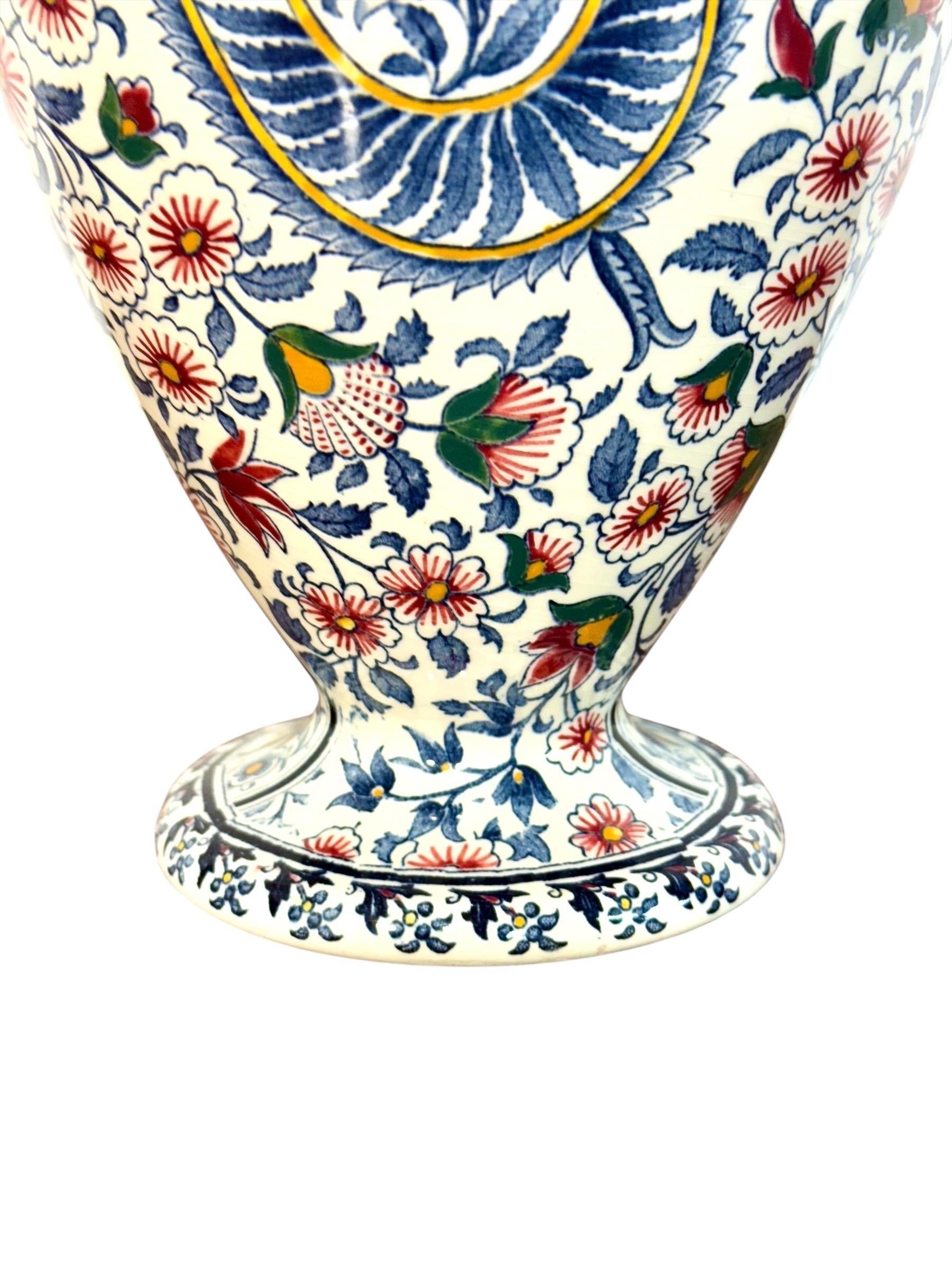 Faenza Vaso di faience Gien, motivo 