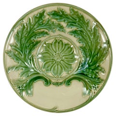 Vintage Gien French Faïence Majolica Glazed Artichoke Plate