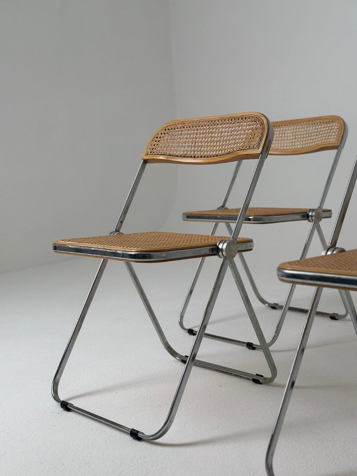 Giencarlo Piretti, Klappbarer Stuhl Plia, Vierer-Set für Castelli, 1967 im Zustand „Gut“ im Angebot in Čelinac, BA