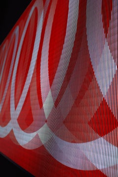 GIF 1 Lighing Sculpture by Paul Sende, LED Acrylic Stainless Steel Wall Decor