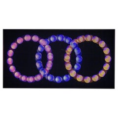 GIF 2 Lighing Sculpture by Paul Sende, LED Acrylic Stainless Steel Wall Decor