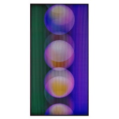 GIF 3 Lighing Sculpture by Paul Sende, LED Acrylic Stainless Steel Wall Decor