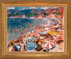 "Beach, Haiti, " Gifford Beal, Sunny Seascape Resort, American Impressionist