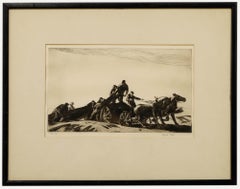 Gifford Beal (1879-1956) - Framed c.1930 Etching, The Net Wagon