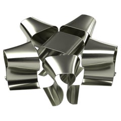 Gift Bow Modular Seating Sculptural Contemporary 'Silver'