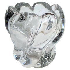 Idea regalo Edvin Öhrström per Orrefors Vaso scultoreo in vetro organico soffiato a mano