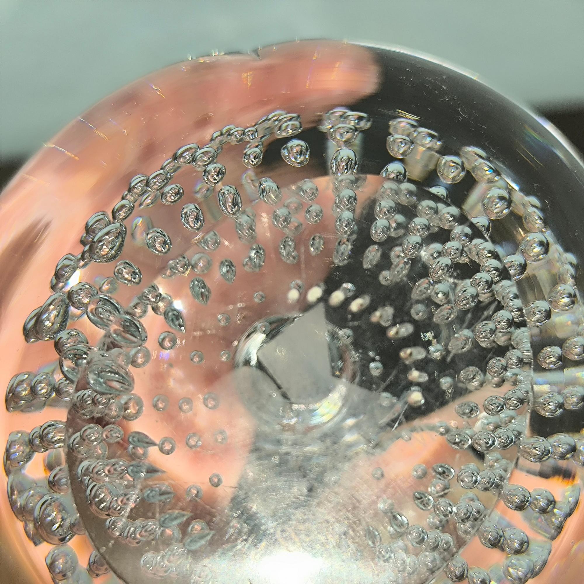 GIFT IDEA - Murano Glas Apfel Briefbeschwerer mit kontrollierten Luftblasen Einschlüssen im Angebot 3