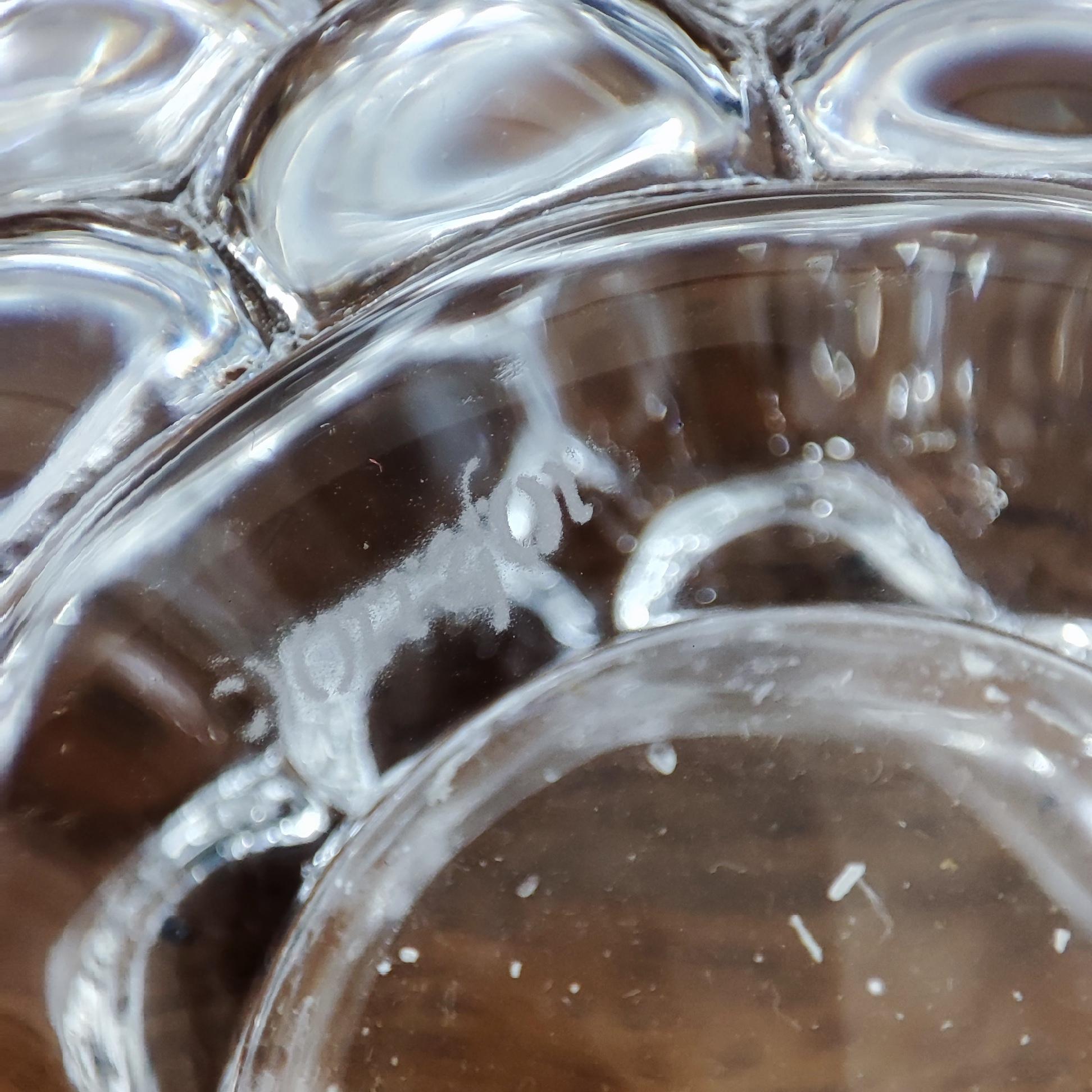 GIFT IDEA - Orrefors Anne Nilsson Pair Candle Holders Scandinavian Crystal Art For Sale 6