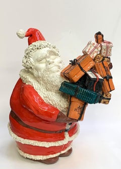 Dekoratives Weihnachtsgeschenk aus Keramik, handgefertigt, Italien, 2021, handgefertigtes Design