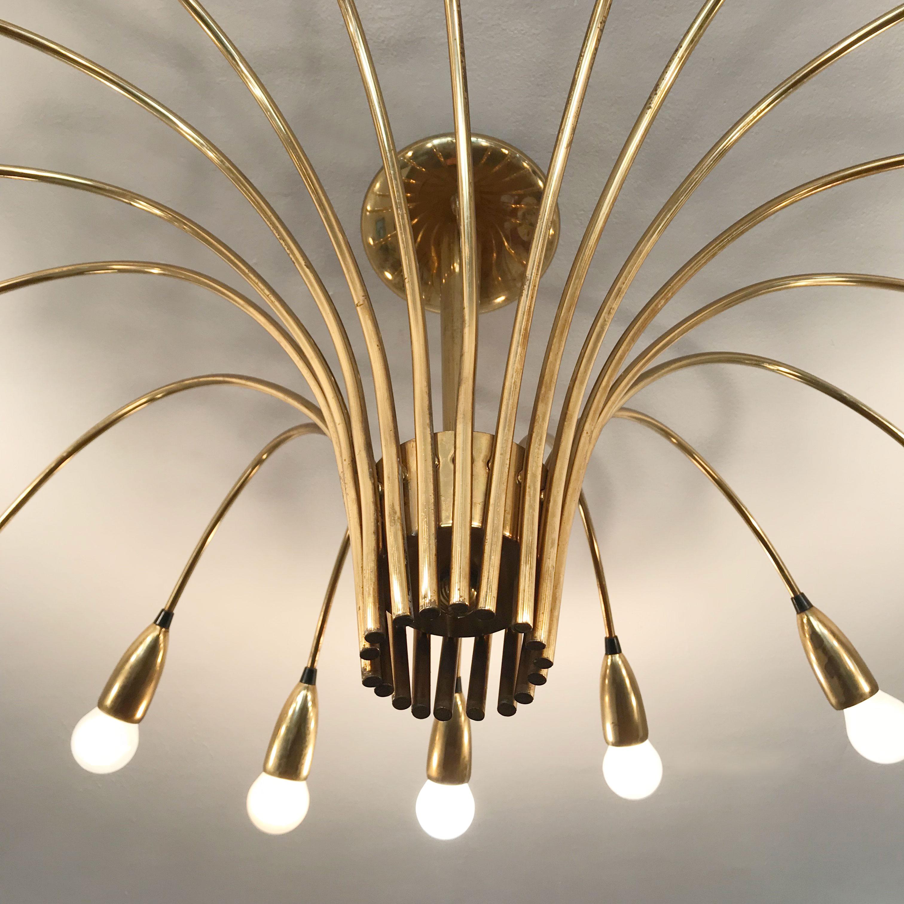 Gigant 18-Armed Sputnik Chandelier, Ceiling Lamp Spider, Kaiser Leuchten, 1950s 6