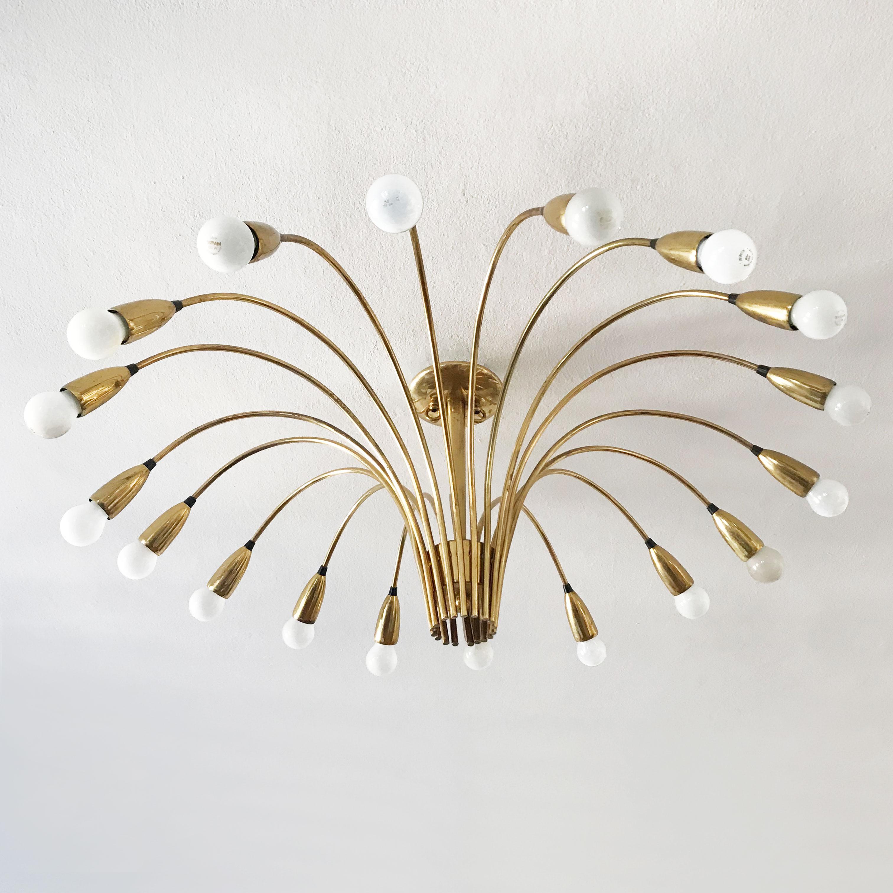 Gigant 18-Armed Sputnik Chandelier, Ceiling Lamp Spider, Kaiser Leuchten, 1950s 1