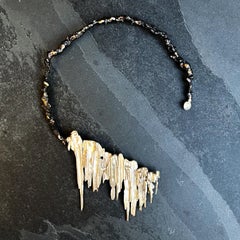 Gigantes Milenarios Necklace in 24k Gold, 950 Silver & Topaz by Macarena Ravioly