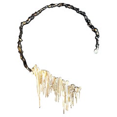 Gigantes Milenarios Necklace in 24k Gold, 950 Silver & Topaz by Macarena Ravioly