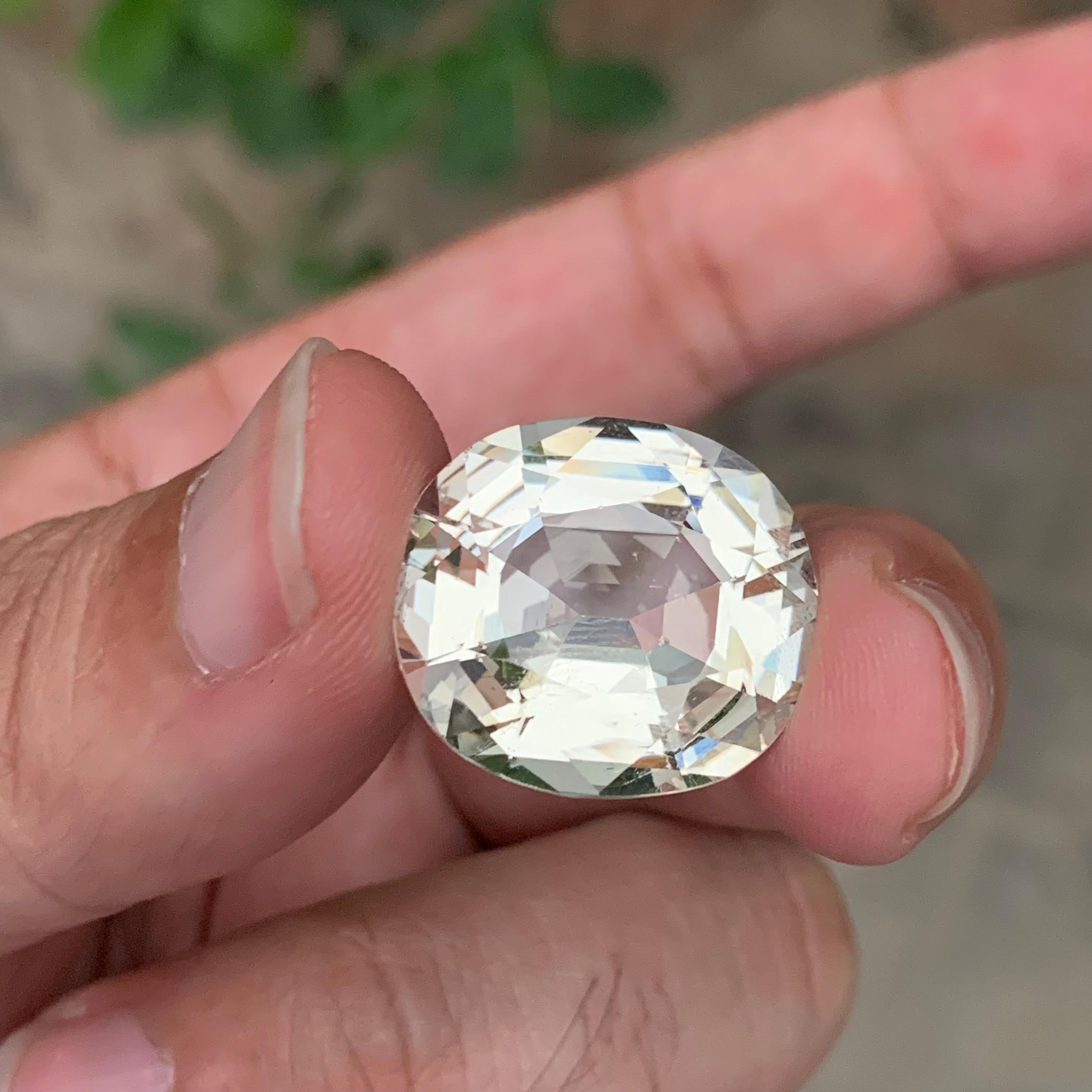 Loose Heliodor 

Weight: 19.70 Carats
Dimension: 19.7 x 17.7 x 10.1 Mm
Shape: Oval
Color: Light Yellow
Origin: Skardu, Pakistan 
Certificate: On Customer Demand

Heliodor, also known as golden beryl, is a radiant yellow to greenish-yellow gemstone