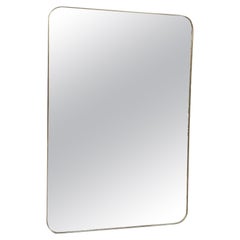 Gigantic and Handsome Italian Brass Mirror, 1950s