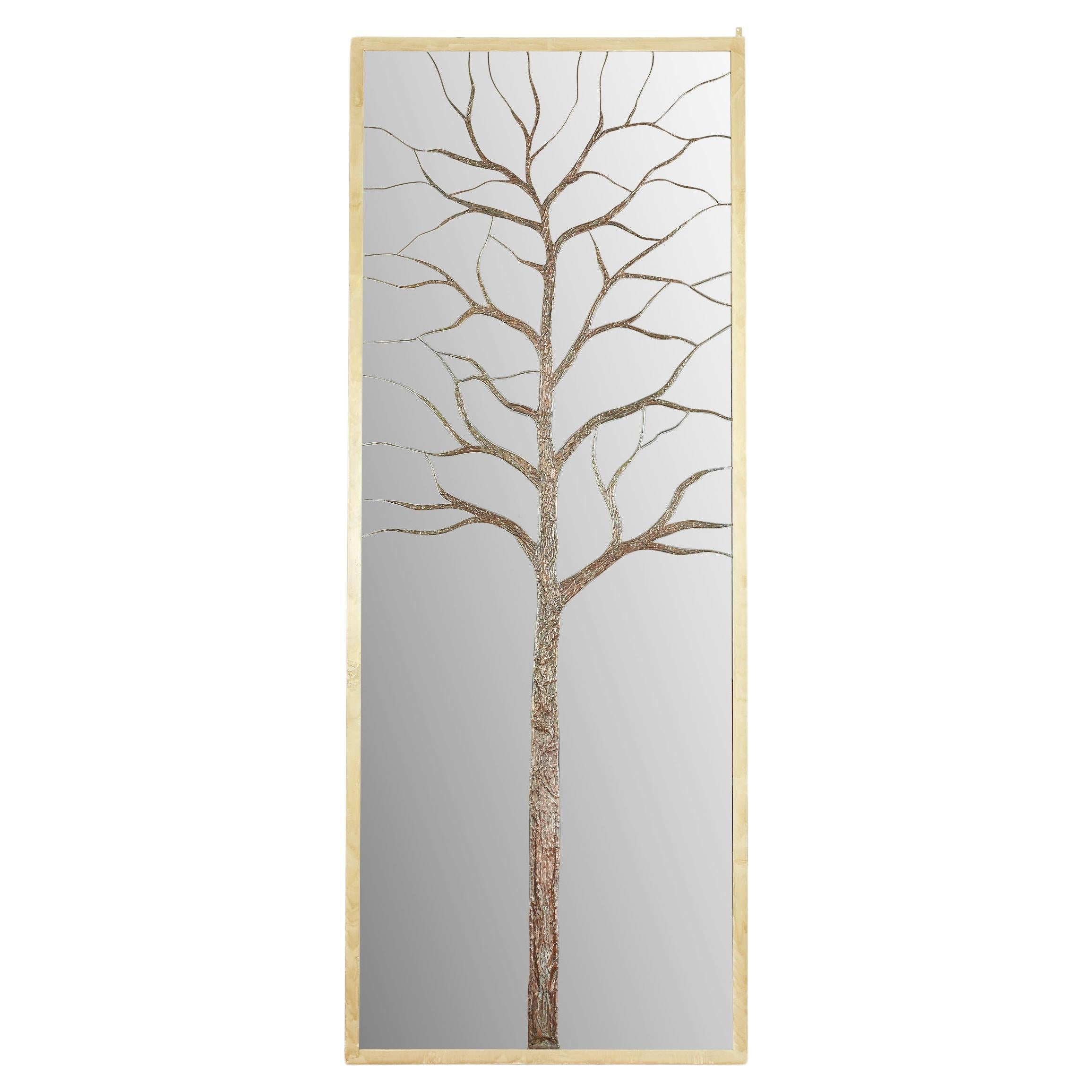 Gigantic Bronze Tree Mirror