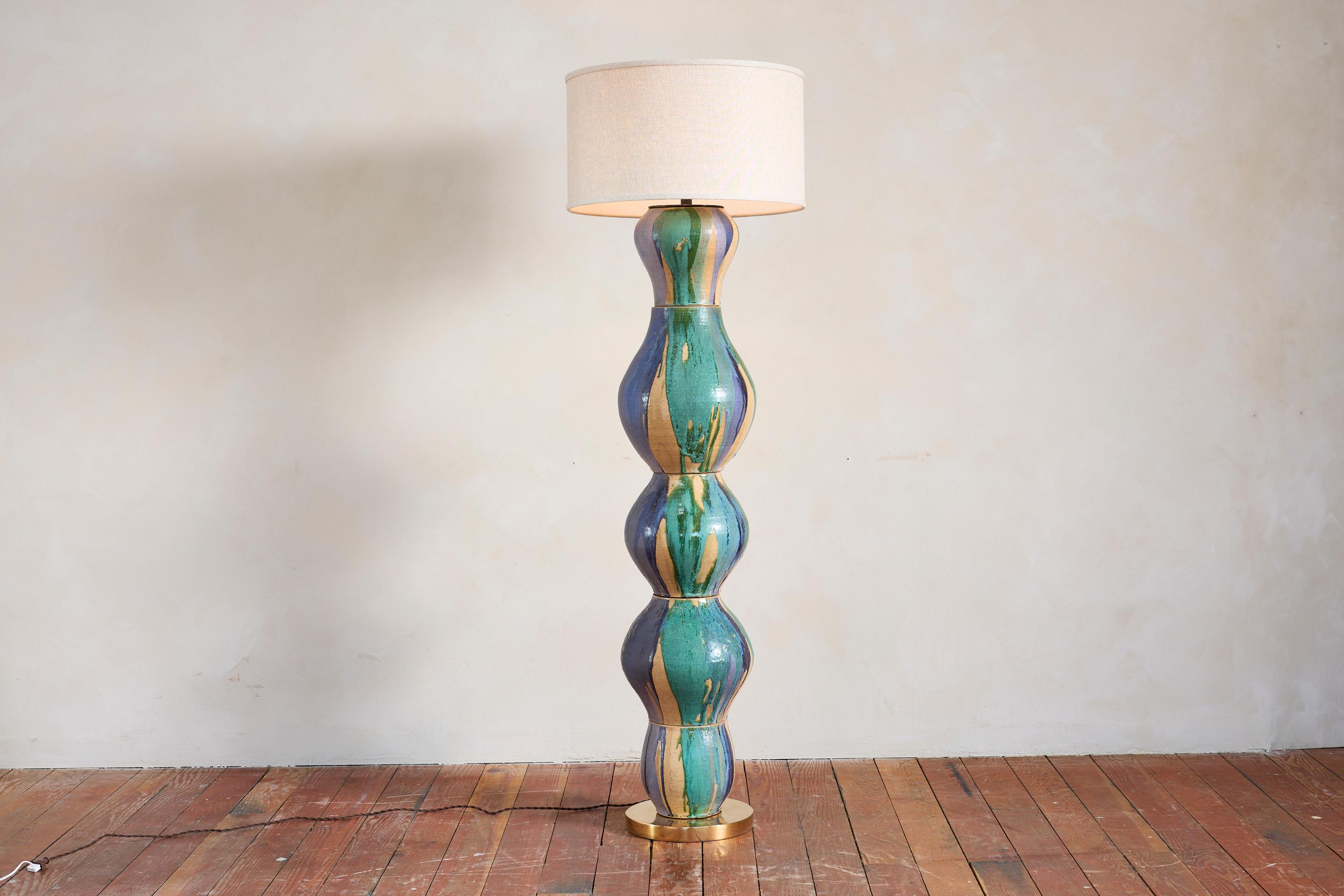 Lámpara de pie Gigantic Ceramic Totem de Alex Reed en venta 14