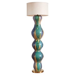 Gigantic Ceramic Totem Floor Lamp by Alex Reed