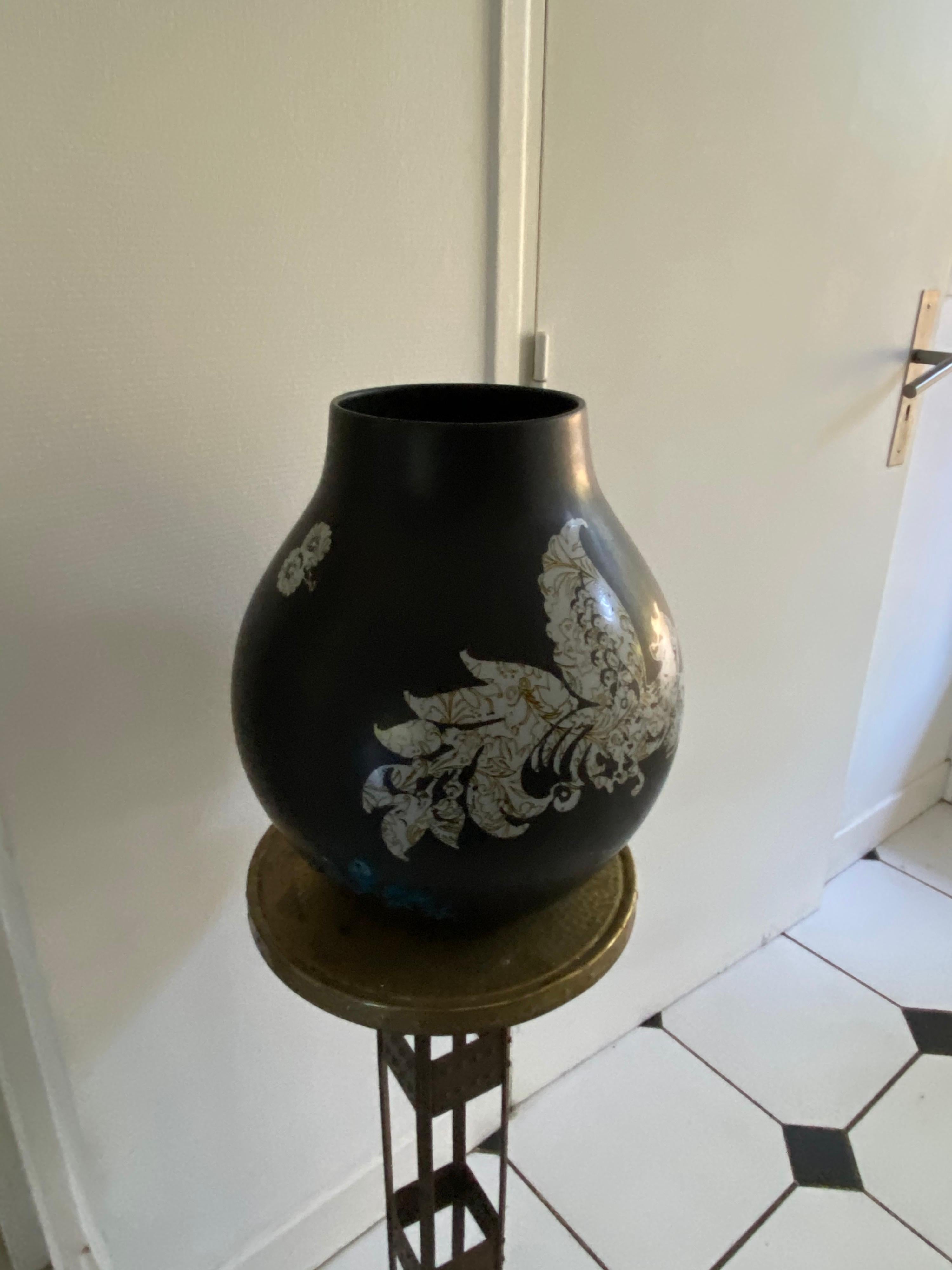 Swedish Gigantic Ceramic Vase For Sale