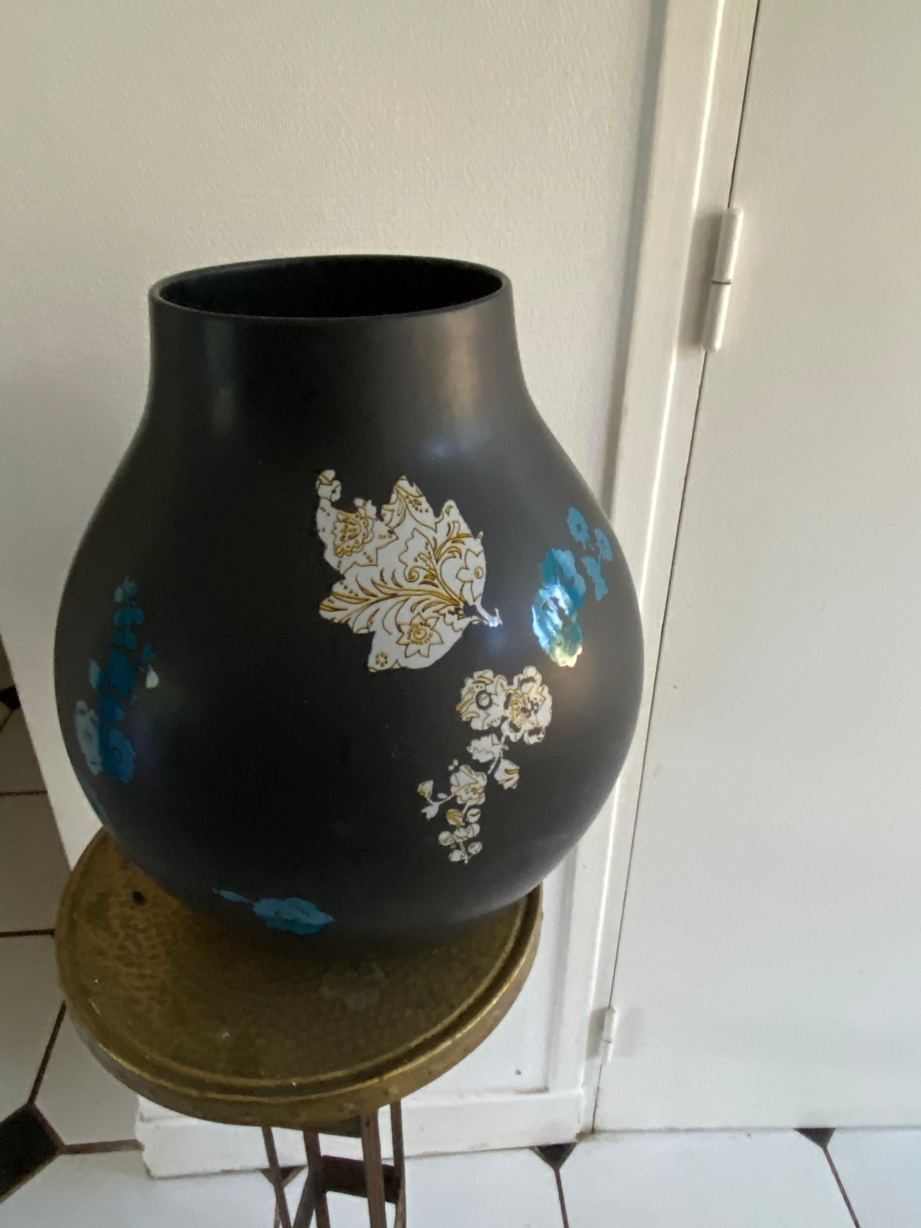 Anodized Gigantic Ceramic Vase For Sale