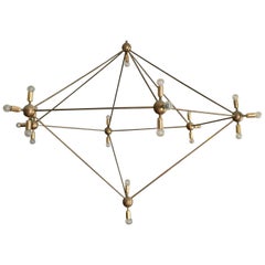 Gigantic Chandelier, Asymmetrical Pentagonal Shaped