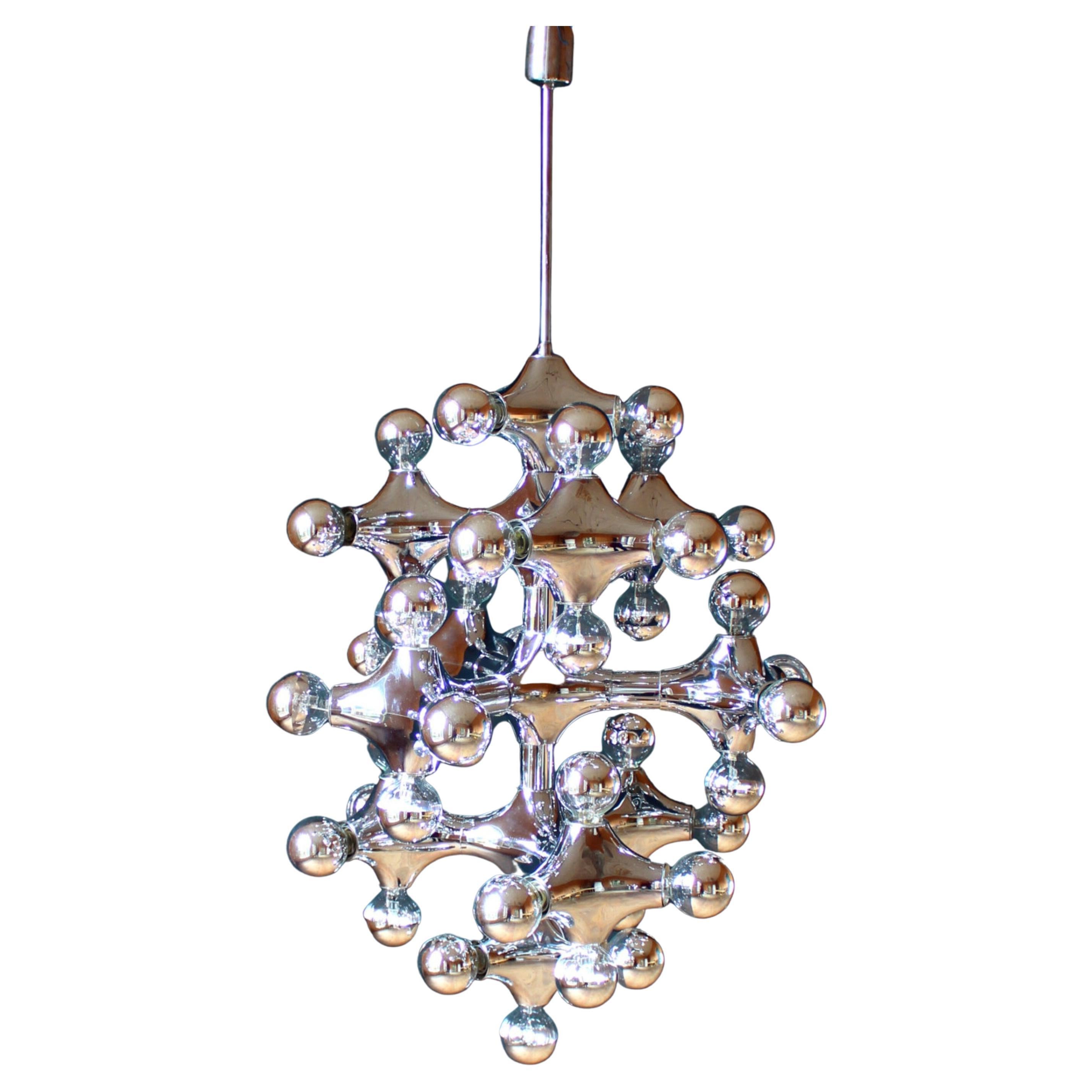 Gigantic Cosack Sputnik Chandelier, 1970s For Sale