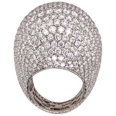 Gigantic Domed Diamond Cocktail Ring