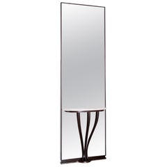 Vintage Gigantic Entry Mirror Attributed to Fontana Arte