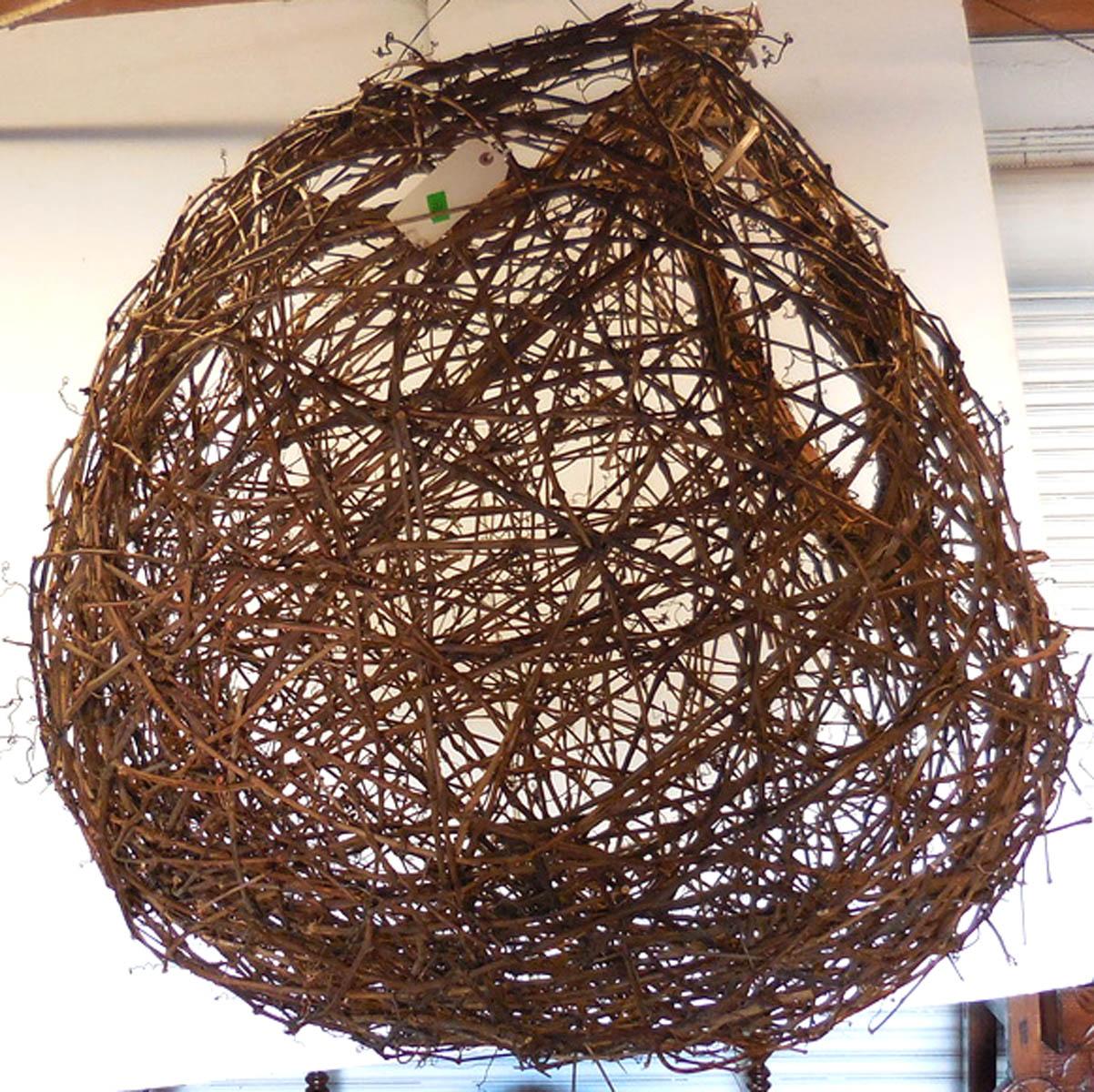 American Gigantic Grapevine Bird's Nest Sculpture