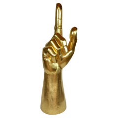 Gigantic Hand Sculpture Goldleaf Plated by M. Treml, Austria, 2021