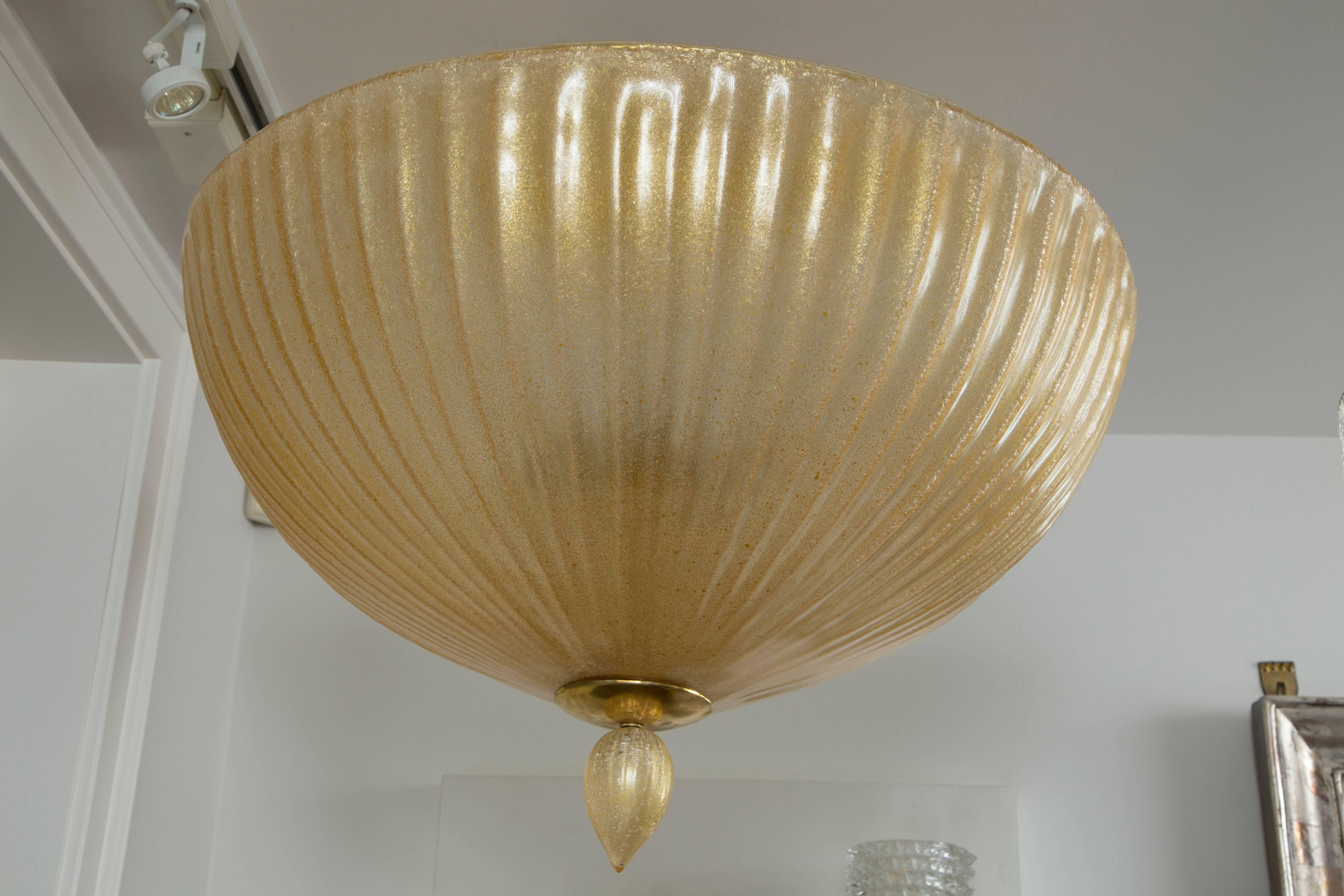 Modern Gigantic Murano Blown Ceiling Fixture For Sale