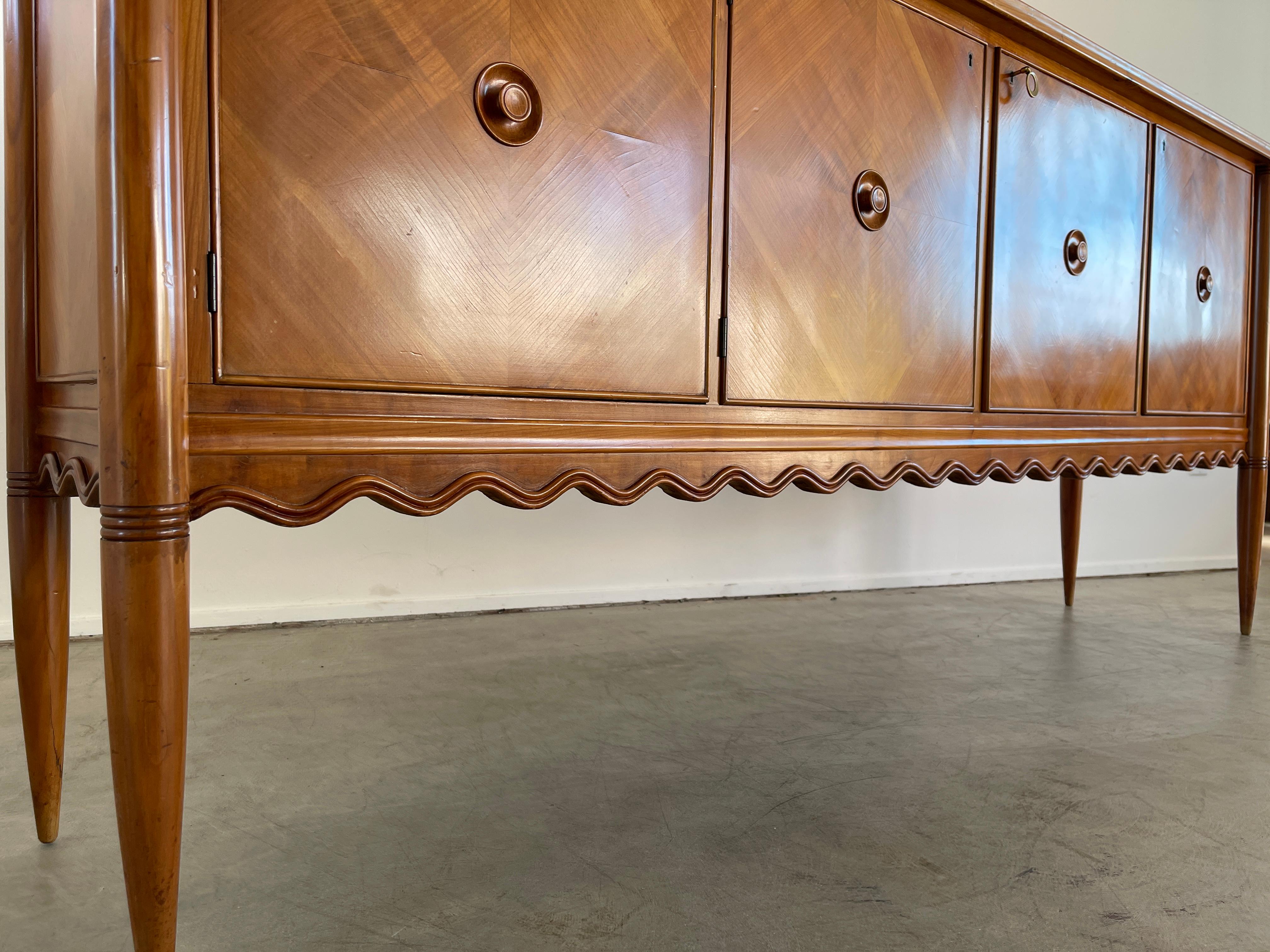 Gigantic Paolo Buffa Scalloped Cabinet 7