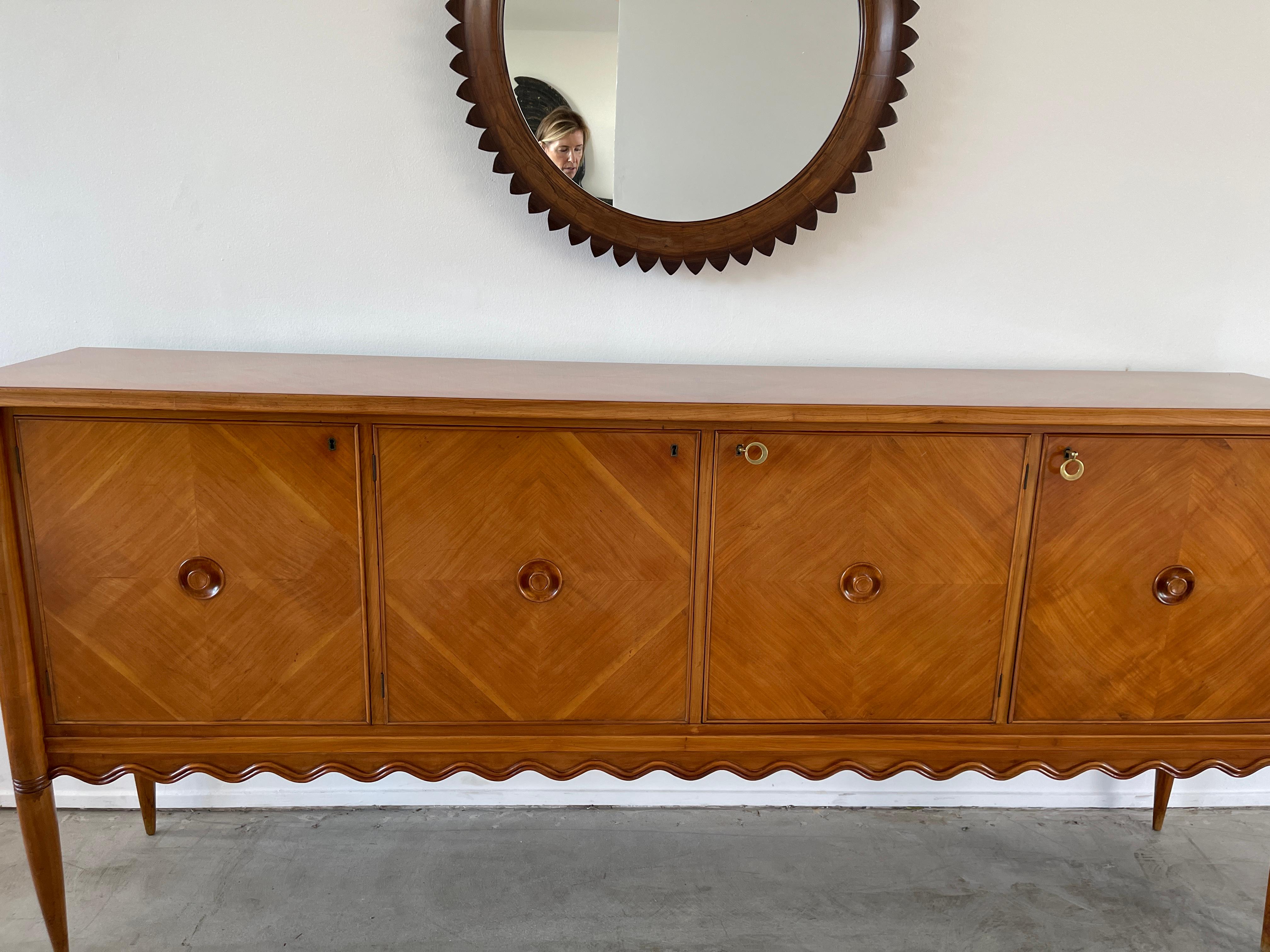 Gigantic Paolo Buffa Scalloped Cabinet 3