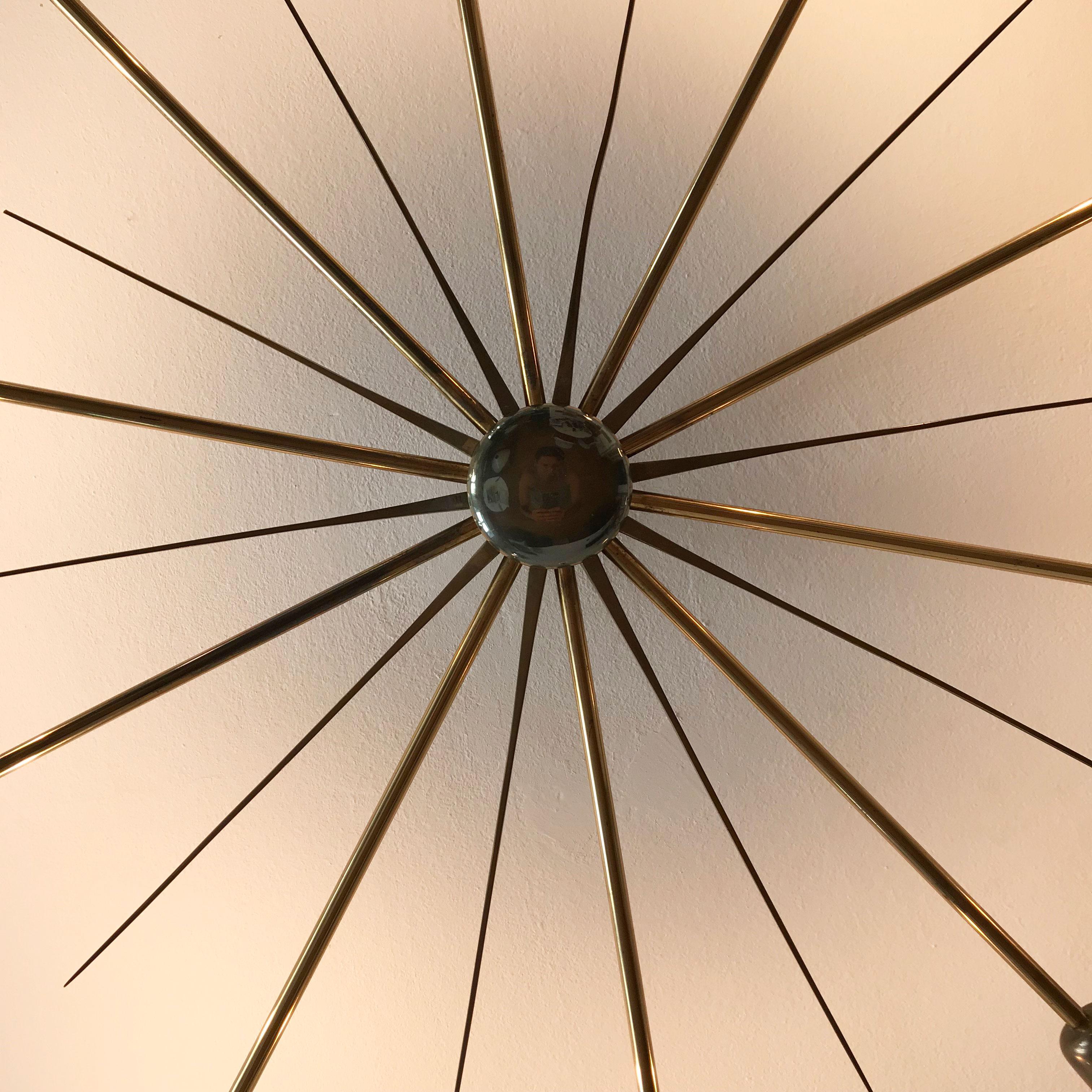Gigantic Sputnik Chandelier or Ceiling Lamp Sun by J.T. Kalmar, Austria, 1950s 3