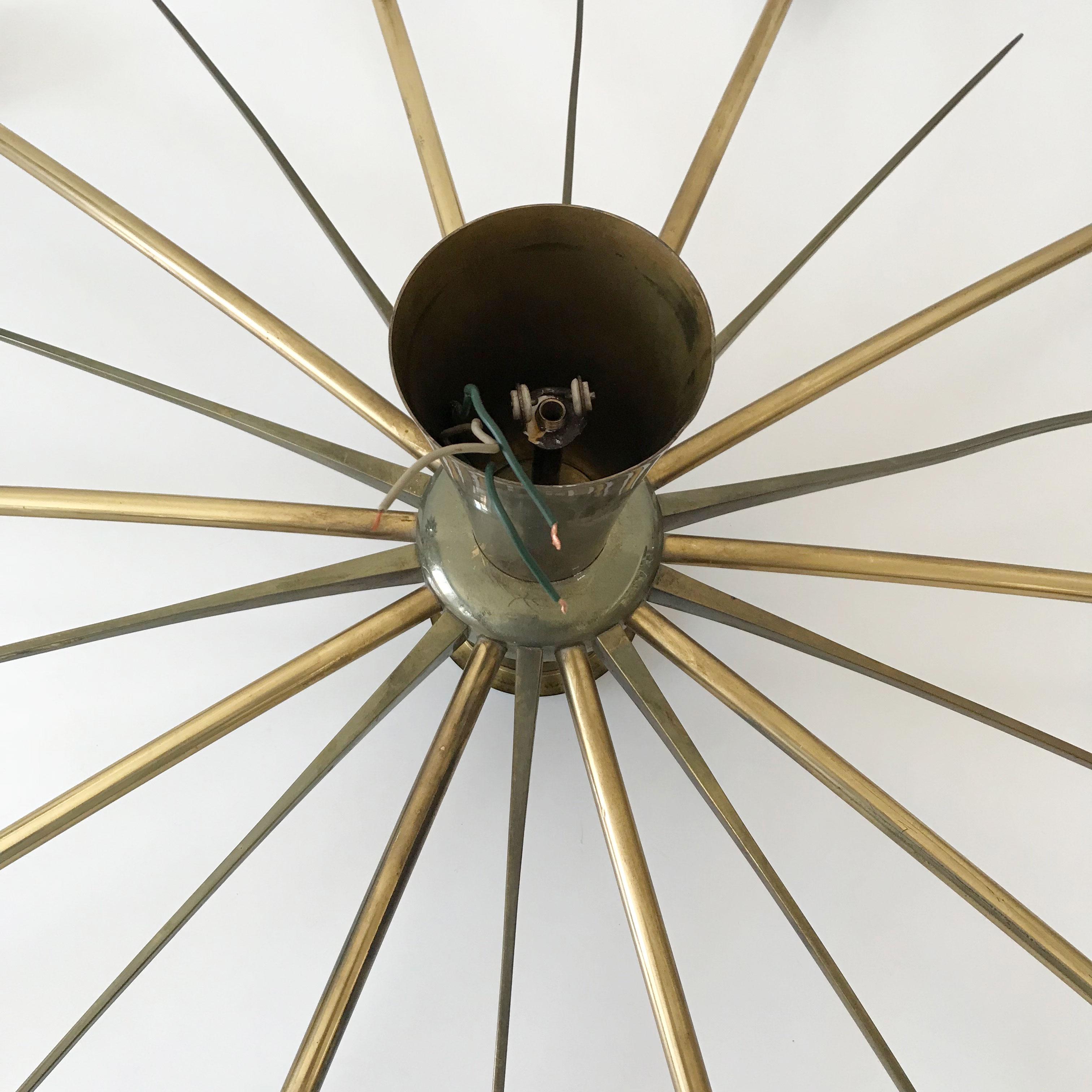 Gigantic Sputnik Chandelier or Ceiling Lamp Sun by J.T. Kalmar, Austria, 1950s 9