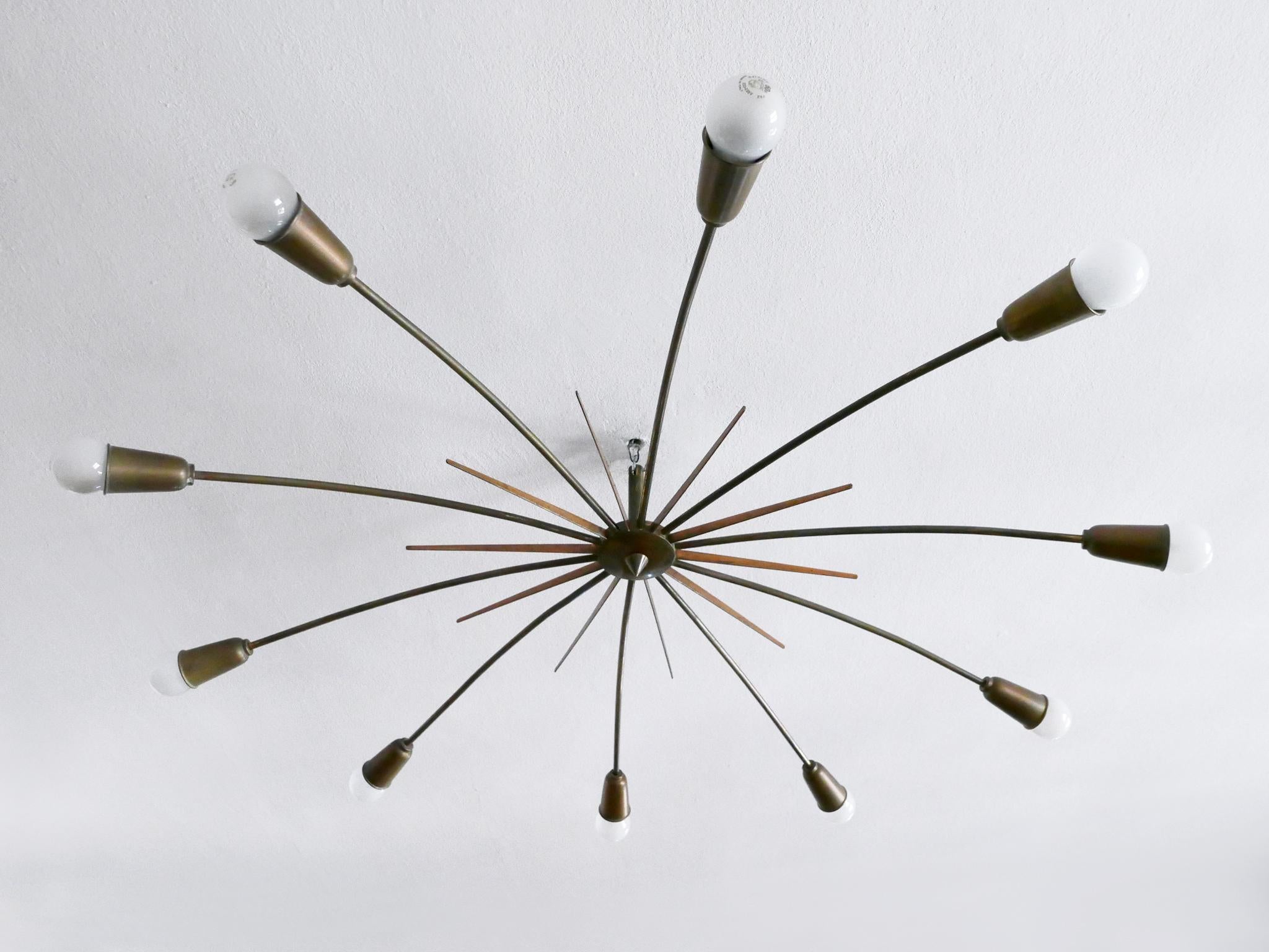 Gigantic Sputnik-Kronleuchter oder Deckenleuchte SUN von J.T. Kalmar, Österreich, 1950er Jahre im Angebot 3